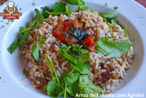 Arroz de Costela Com Agrião