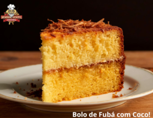 Bolo de Fubá com Coco